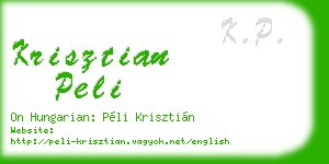 krisztian peli business card