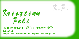 krisztian peli business card